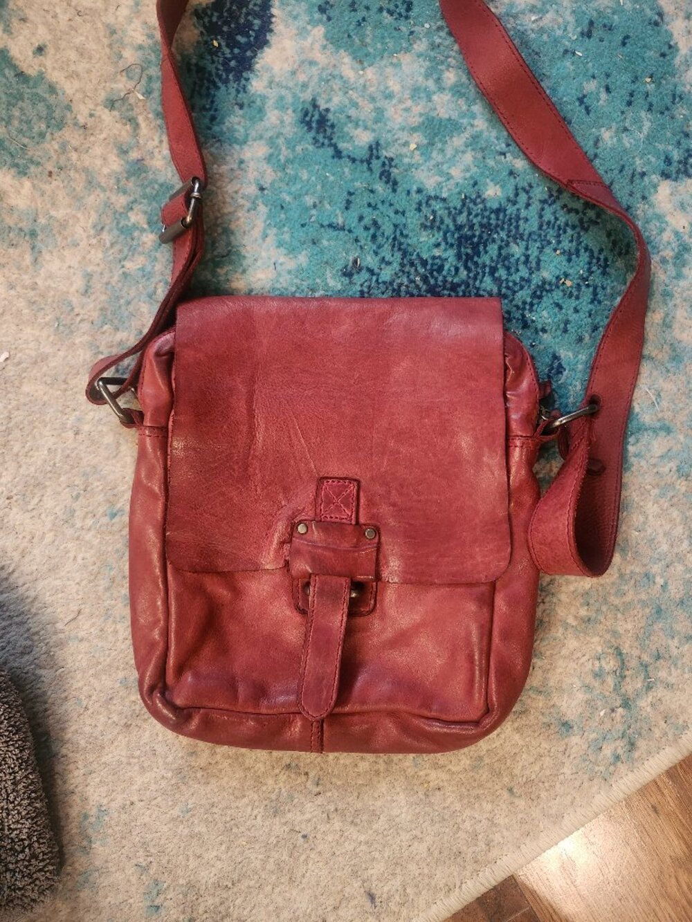 Harbour 2Nd Red leather crossbody bag